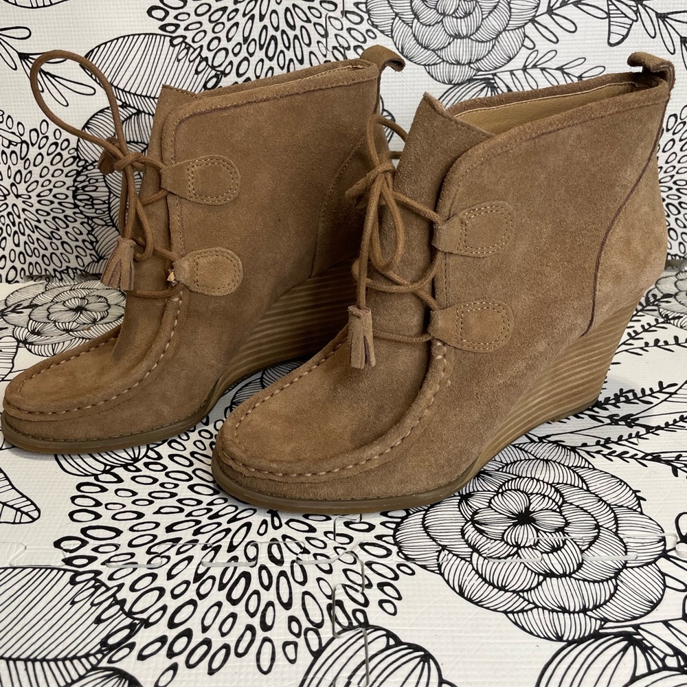 Lucky Brand Ysabel Wedge Booties